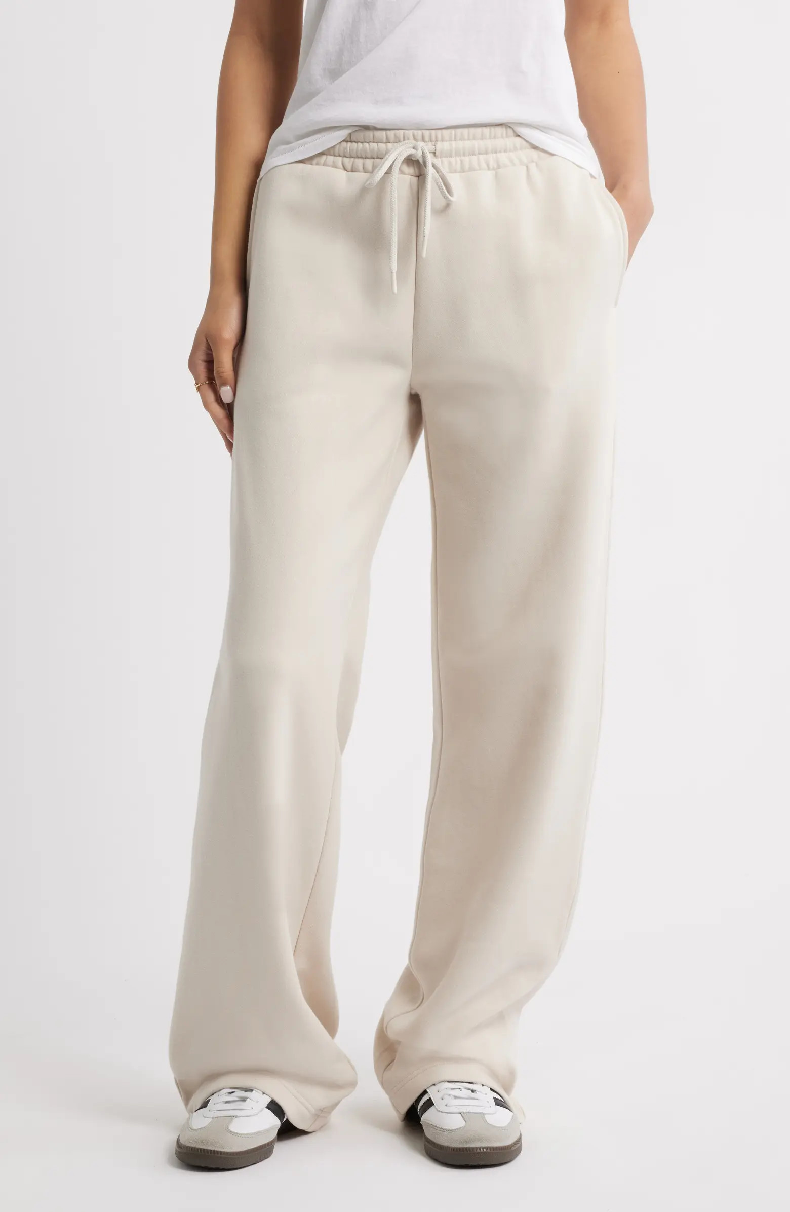 Wide Leg Fleece Pants | Nordstrom