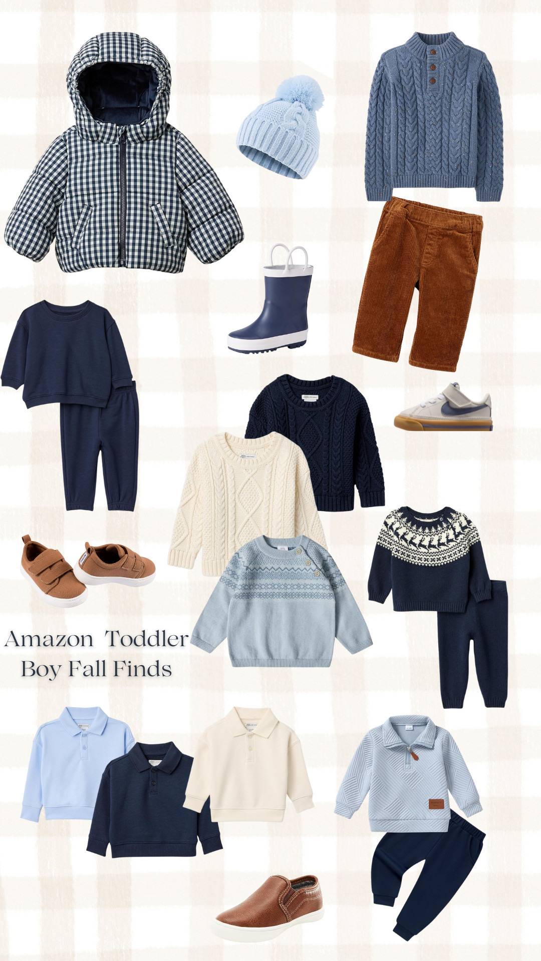Amazon Toddler Boy Fall Finds 🍂🛒

Here are my most-loved Amazon finds for toddler boys this fall — cozy sweaters, soft sets, classic polos, fall jackets, rain boots, and everyday shoes. Everything is comfortable, neutral, and perfect for daycare, play, or family photos.

Shop all my picks 🤍🍂

toddler boy fall outfits, Amazon kids clothing, toddler style, fall wardrobe, baby boy outfits, Amazon fashion kids 

 #LTKBaby #LTKKids #LTKFamily