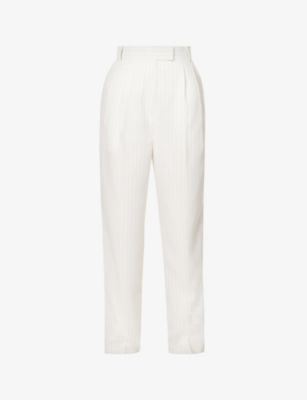 Bea wide-leg high-rise stretch-crepe trousers | Selfridges