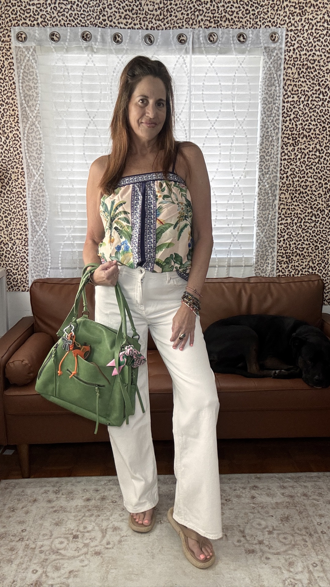 Farm Rio vibes, without the price. Such a great top!
Vacation tops, vacation outfits, Farm Rio, white shorts, white denim, white jeans, over 40 fashion

#LTKOver40 #LTKTravel #LTKootd
