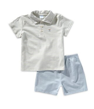 Edgehill Collection x Rebecca Bahn Art Little Boys 2T-7 Embroidered Lamb Short Sleeve Polo Shirt ... | Dillard's