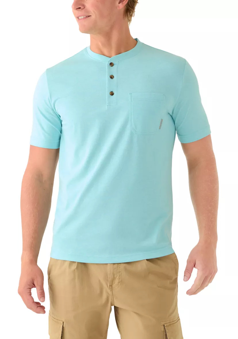 Men's Short Sleeve Jersey Pocket Henley | Belk