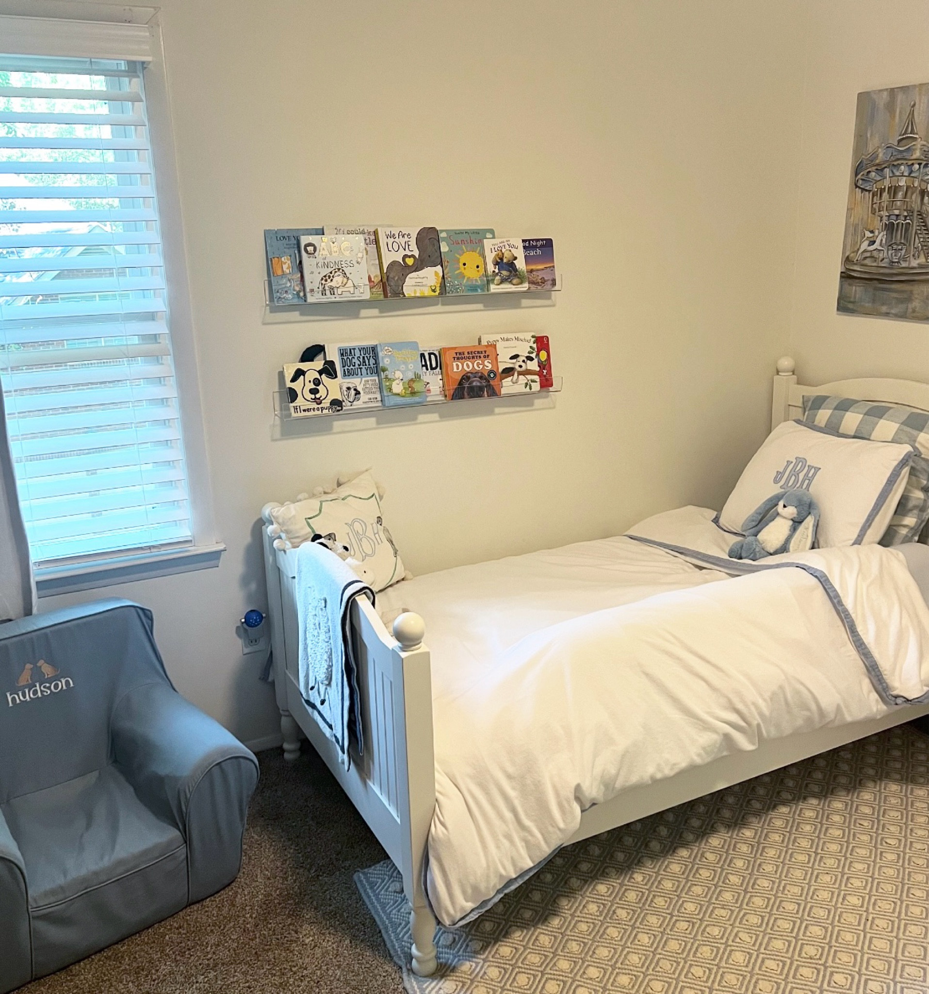 Book refresh in Huddy’s room! Love his sweet little room so much  

#LTKHome #LTKFamily #LTKKids