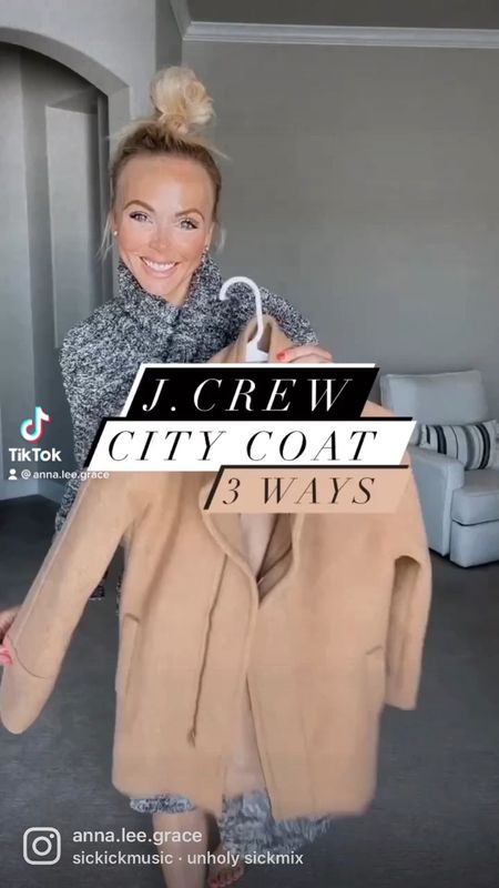 Jcrew factory city coat - 65% off right now! I’m wearing a size 4 but I size 6 would have been great too! 

#LTKHoliday #LTKunder100 #LTKCyberweek