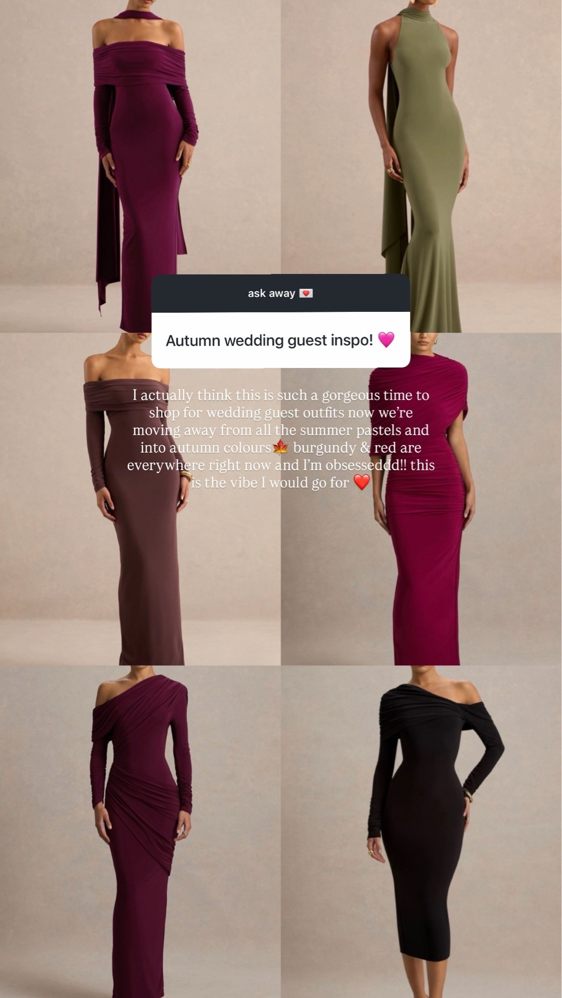 Autumn wedding guest guide 🍁

#LTKFashionMonth #LTKuk #LTKautumn
