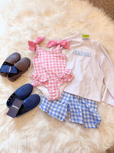 Classic whimsy, boys floafers, matching sibling swimsuits, gingham swimsuits, baby swimsuits, toddler outfits 

#LTKkids #LTKSeasonal #LTKbaby