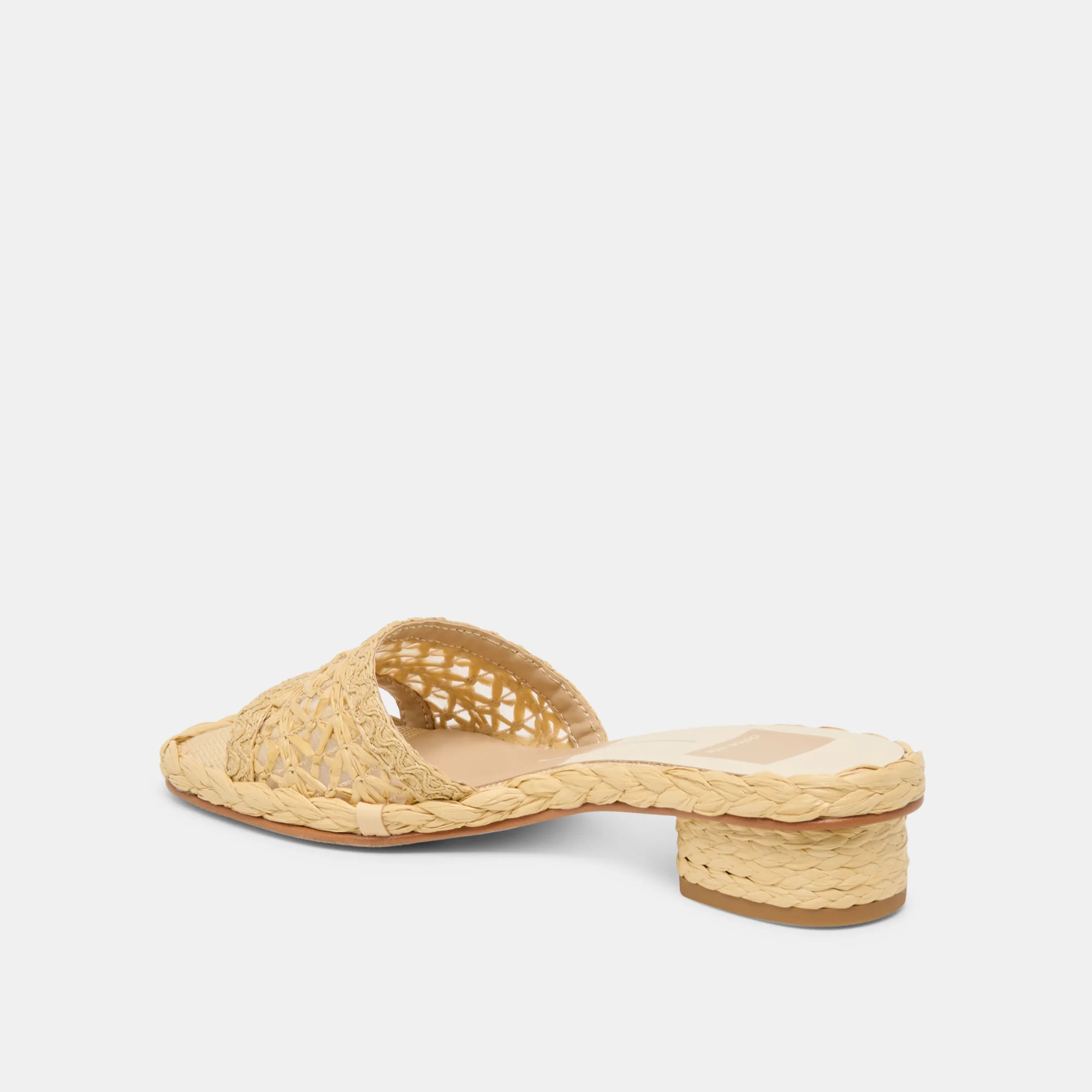 Dixi Sandals Lt Natural Cross Hatch Raffia | DolceVita.com