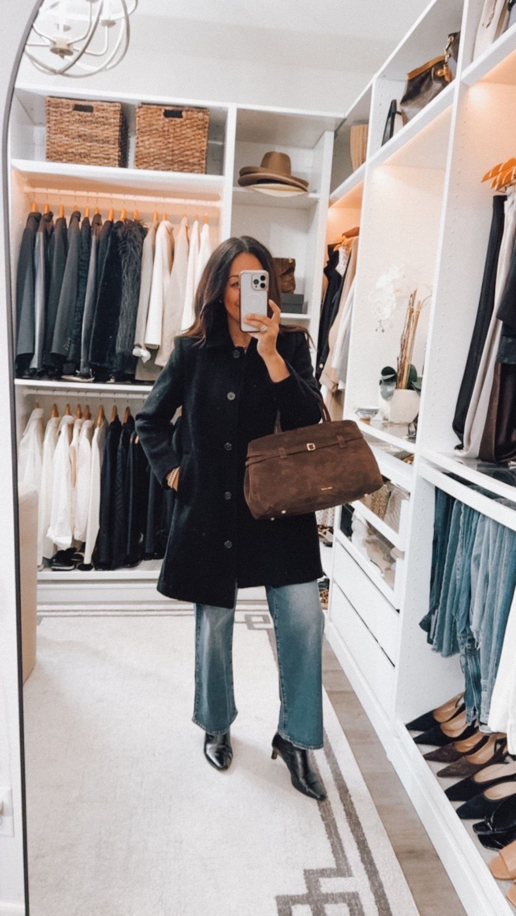 Coat and jeans 40% off! 🔥 wearing a 4 in the coat - jeans TTS 

#LTKHoliday #LTKGiftGuide #LTKCyberWeek