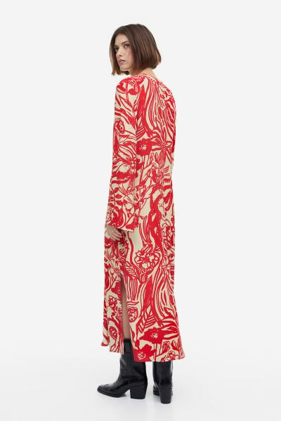 Patterned Tie-detail Dress | H&M (US, CA, MX)