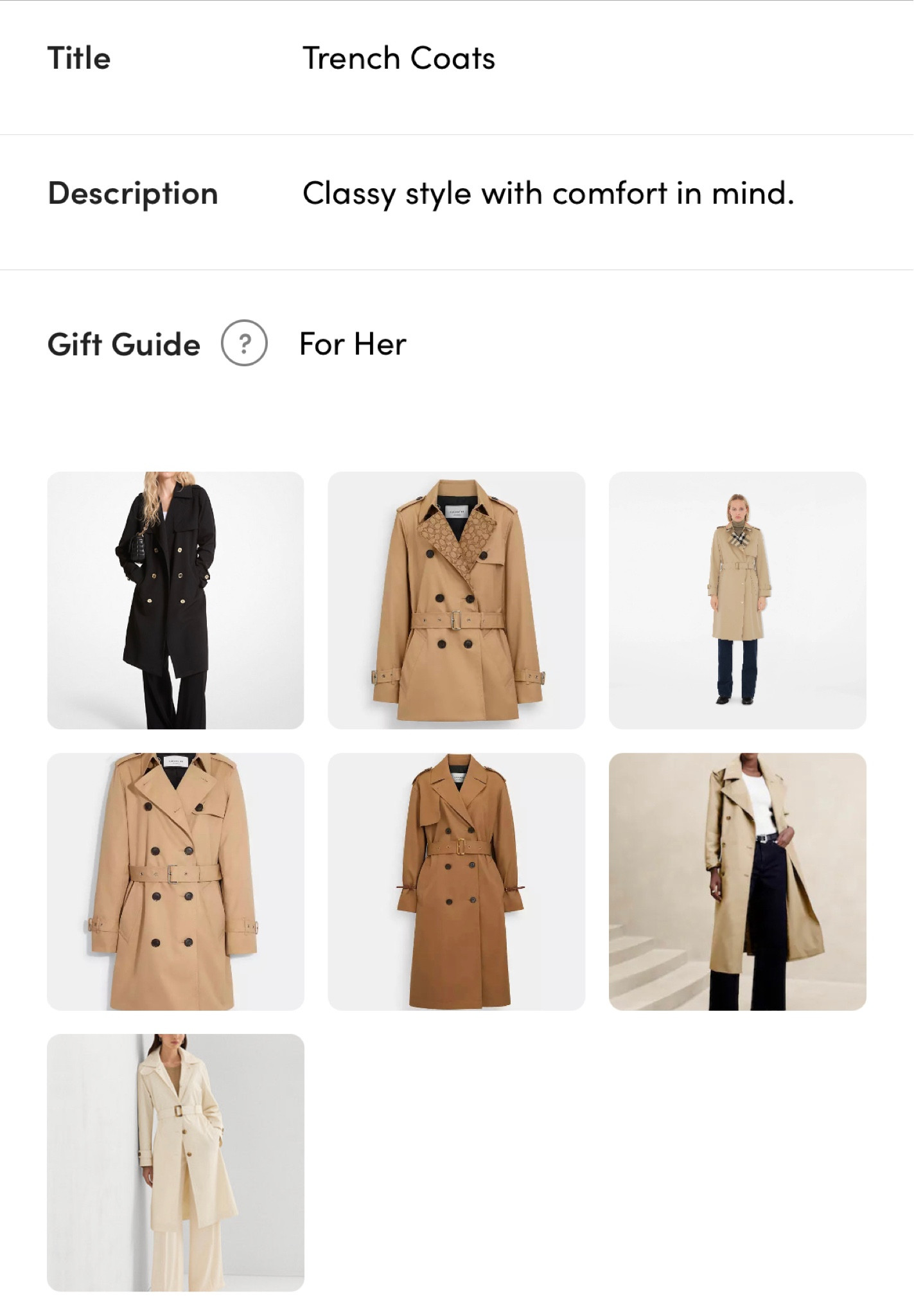 Stylish Trench Coats for Women. 

#LTKSeasonal #LTKGiftGuide #LTKTravel