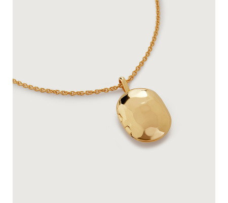 ID Mini Locket Chain Necklace Adjustable 41-46cm/16-18' | Monica Vinader (Global)