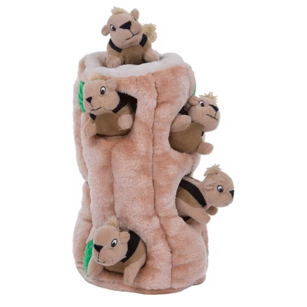 OUTWARD HOUND Hide A Squirrel Squeaky Puzzle Plush Dog Toy, Ginormous - Chewy.com | Chewy.com