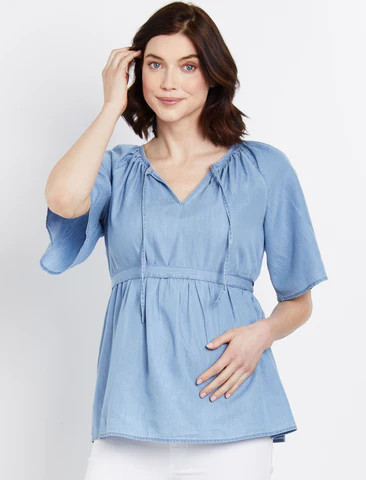 Babydoll Maternity Blouse | Motherhood Maternity