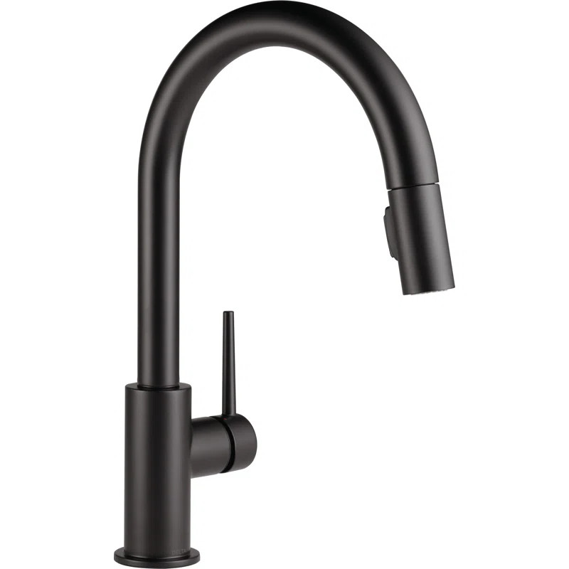 Trinsic Pull Down Sprayer Kitchen Sink Faucet, Single Handle Kitchen Faucet | Wayfair North America