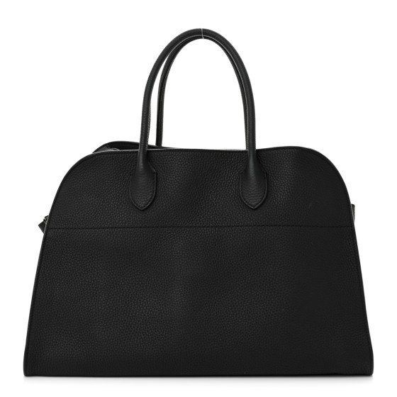Matte Grained Calfskin Soft Margaux 15 Black | FASHIONPHILE (US)