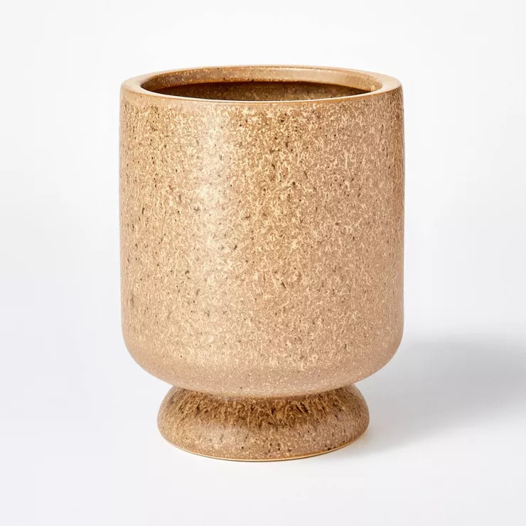 Small Footed Camel Ceramic Vase - Threshold™ designed with Studio McGee | Target