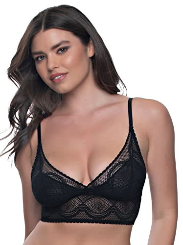Felina Finesse Cami Bralette - Stretchy Lace Bralettes for Women - Sexy and Comfortable - Inclusive Sizing - Fashion Bralettes for Women - Womens Bralette (1X, Black) | Amazon (US)