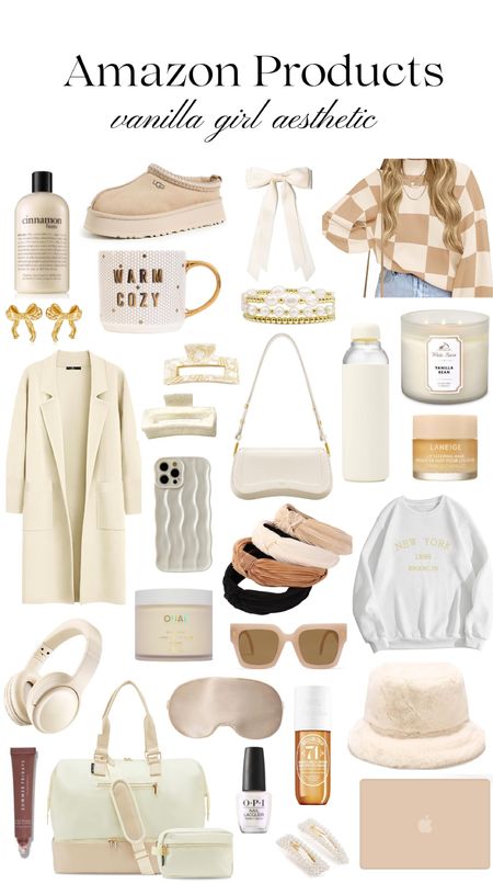 Vanilla Girl Aesthetic, Amazon edition 🤎 *Only half of the products are linked, so I’ll make a 2nd post with the other half of products* #vanillagirl #vanillagirlaesthetic #neutral #neutralaesthetic #cleangirl 

#LTKbeauty #LTKGiftGuide #LTKstyletip