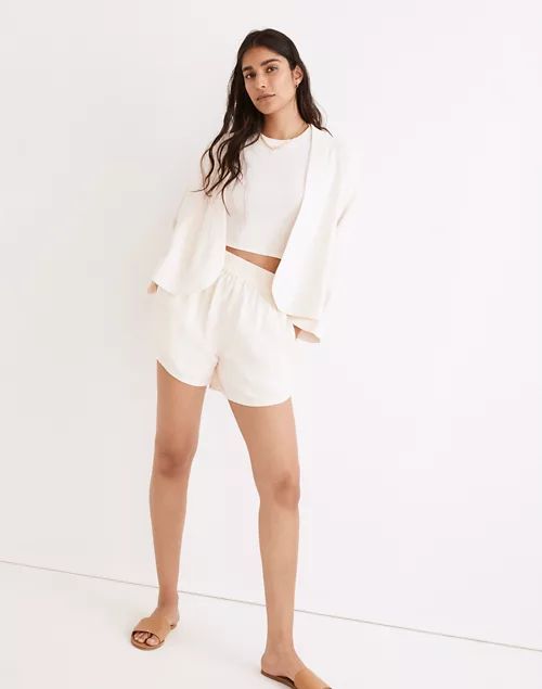 Linen-Blend Pasadena Pull-On Shorts | Madewell