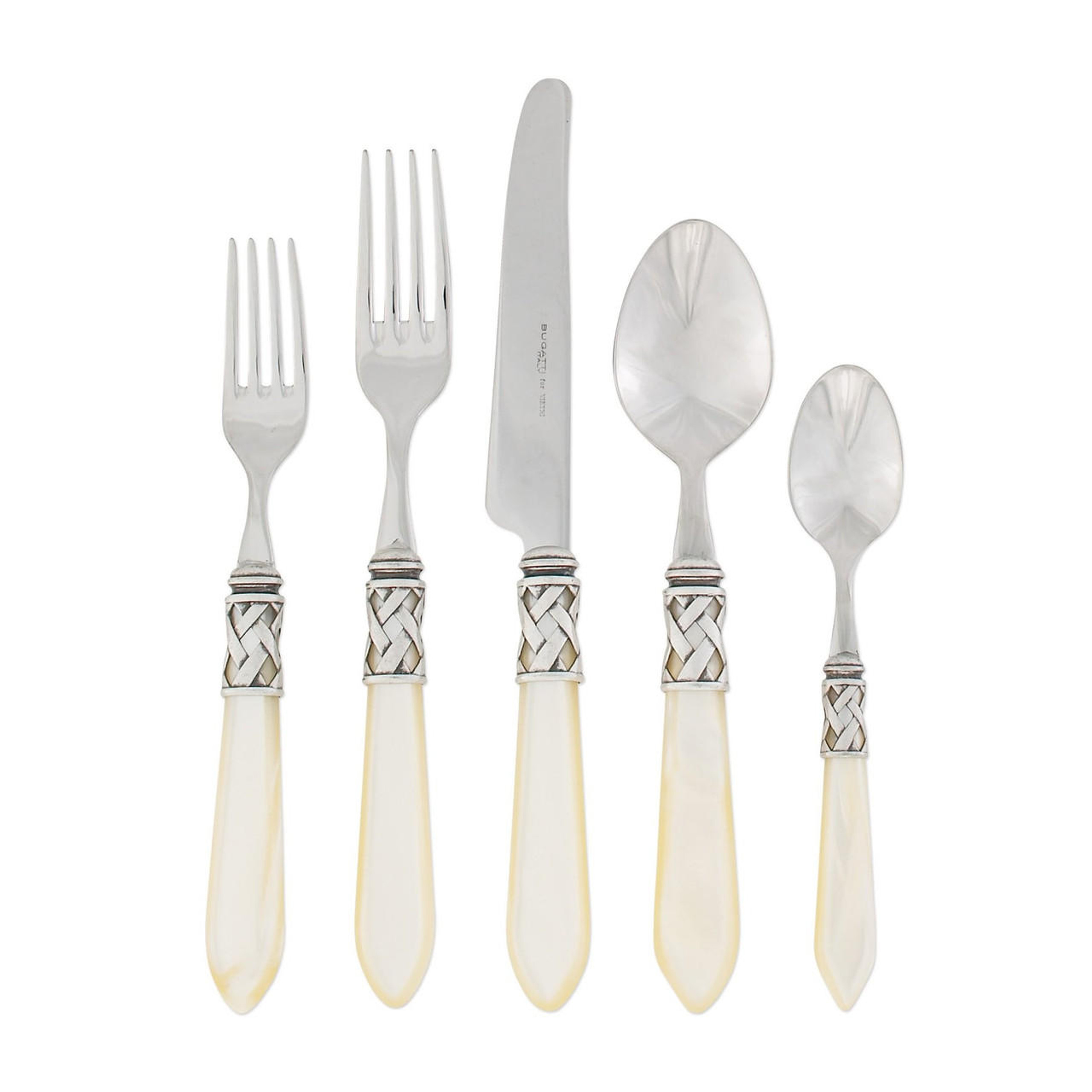 Aladdin Antique Ivory Five-Piece Place Setting
                    
    
        
    
    
     ... | Belle and June