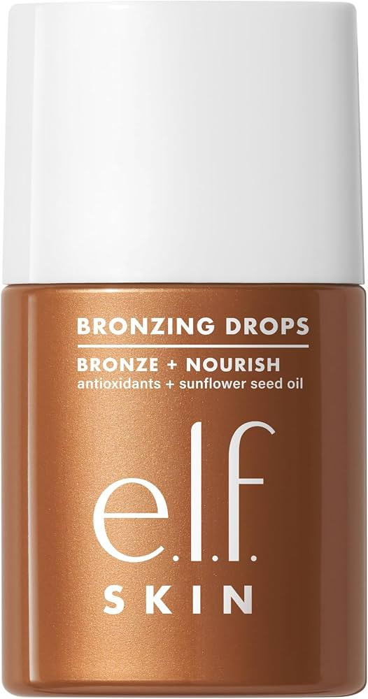 e.l.f. SKIN Bronzing Drops, Liquid Bronzer For Face & Skin, Creates A Sun-Kissed Glow, Infused Wi... | Amazon (CA)