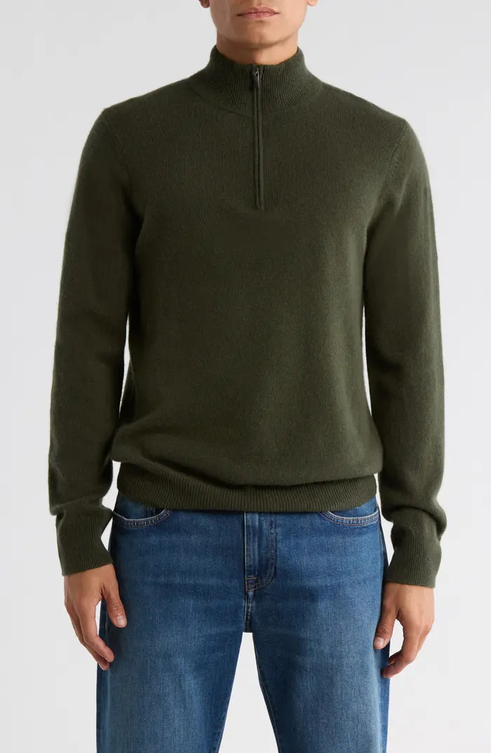 Nordstrom Cashmere Quarter Zip Sweater | Nordstromrack | Nordstrom Rack