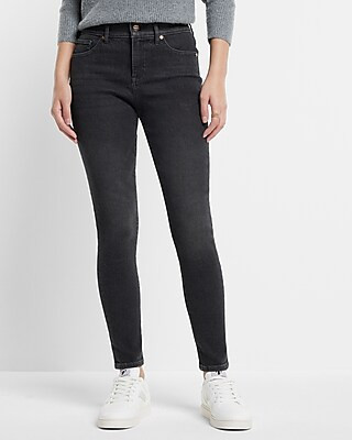 Mid Rise Black Skinny Jeans | Express
