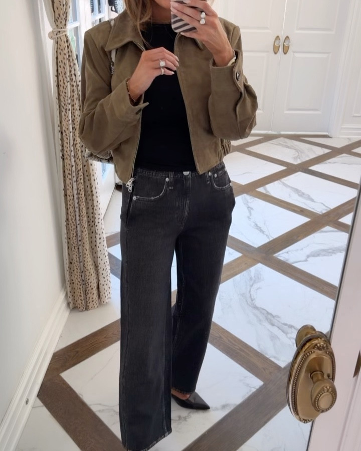 XS in my sweatpants jeans and small in the suede jacket  

#LTKdayinmylife #LTKgrwm #LTKootd