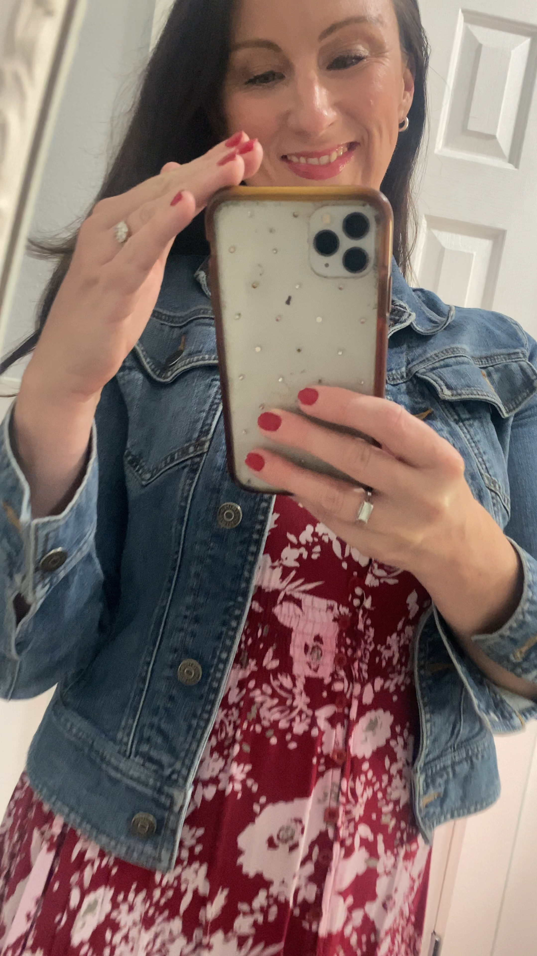 This classic, slightly cropped denim jacket is a spring must-have! I’m wear it daily right now with all my spring dresses and work outfits. 

#LTKFindsUnder50 #LTKOver40 #LTKSeasonal
