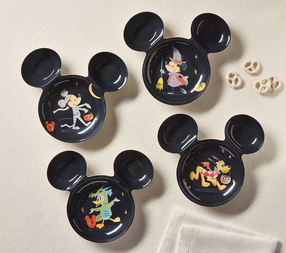 Disney Mickey Mouse and Friends Halloween Shaped Plate | Pottery Barn Kids