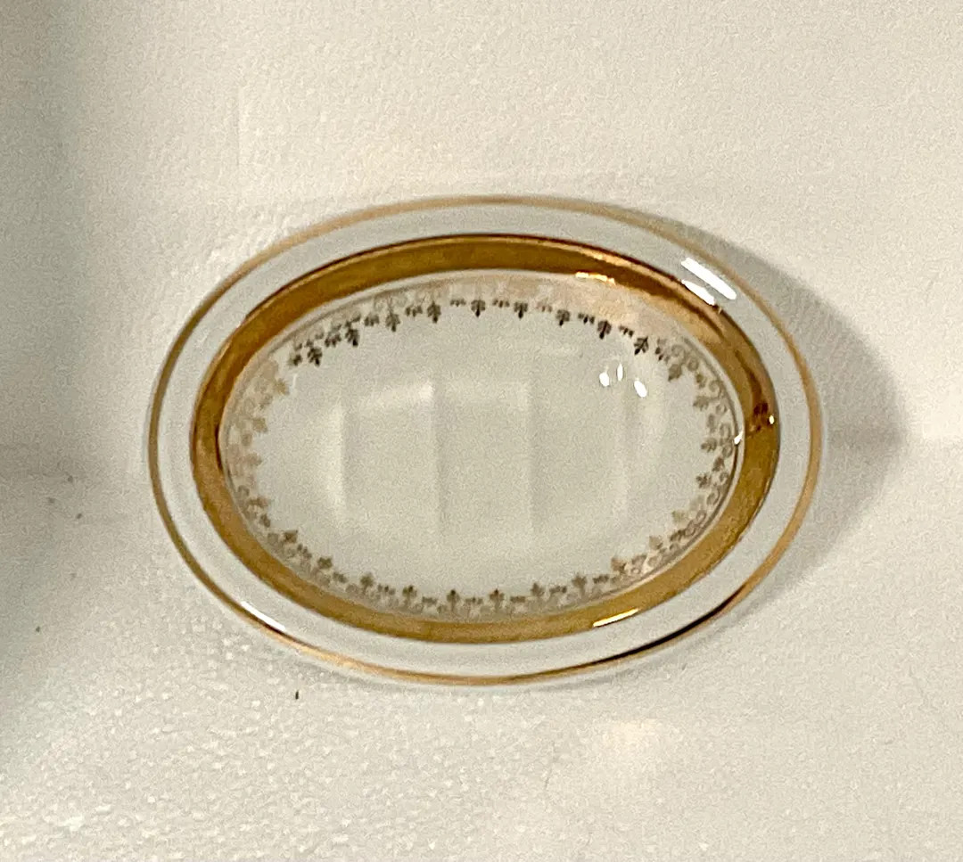 Soap Dish, Regal Gold, White and Gold Porcelain, by Andre Richard, Japan, 4.75"" - Etsy | Etsy (US)