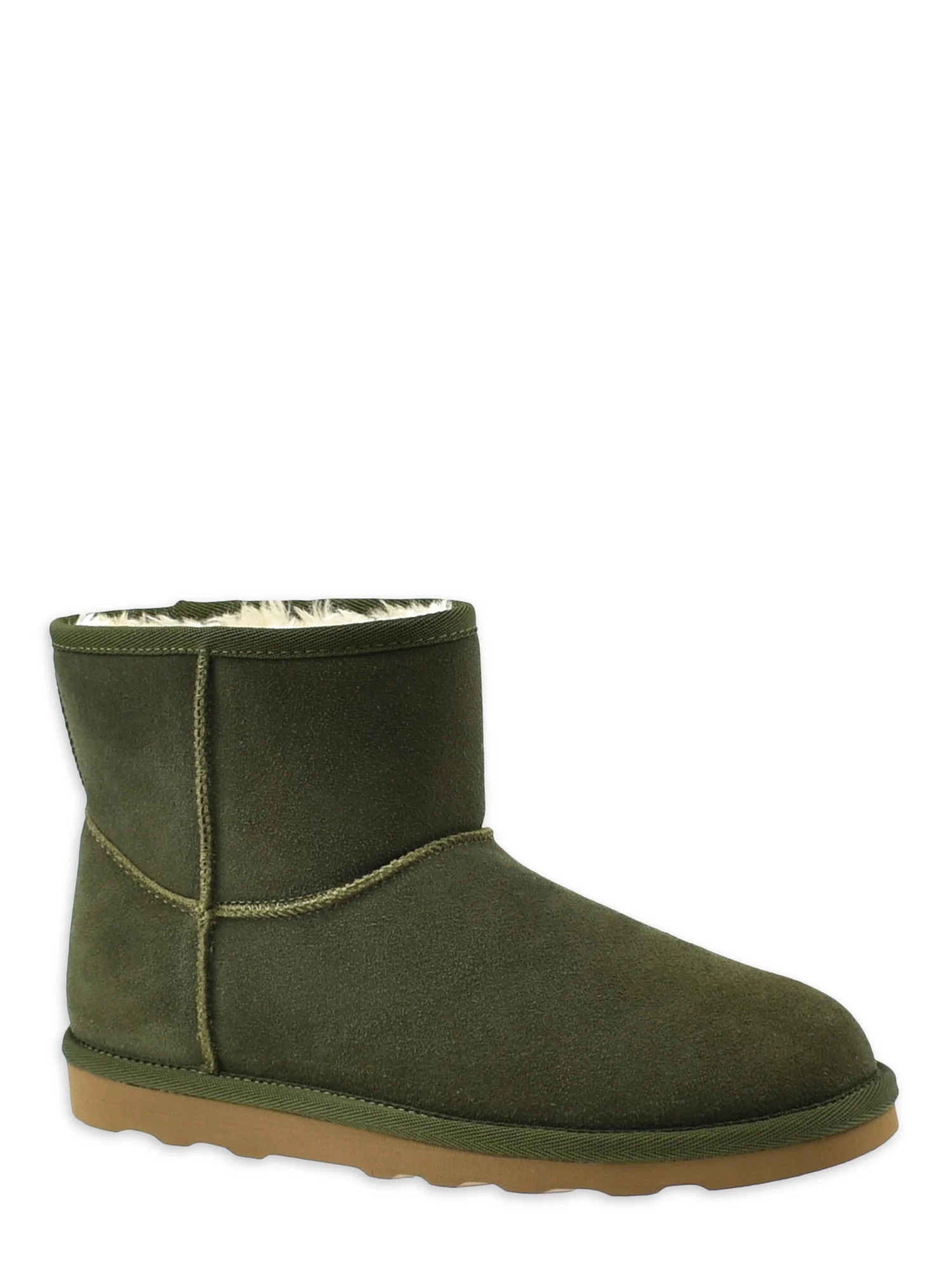 Time and Tru Women's Mini Genuine Suede Boots | Walmart (US)