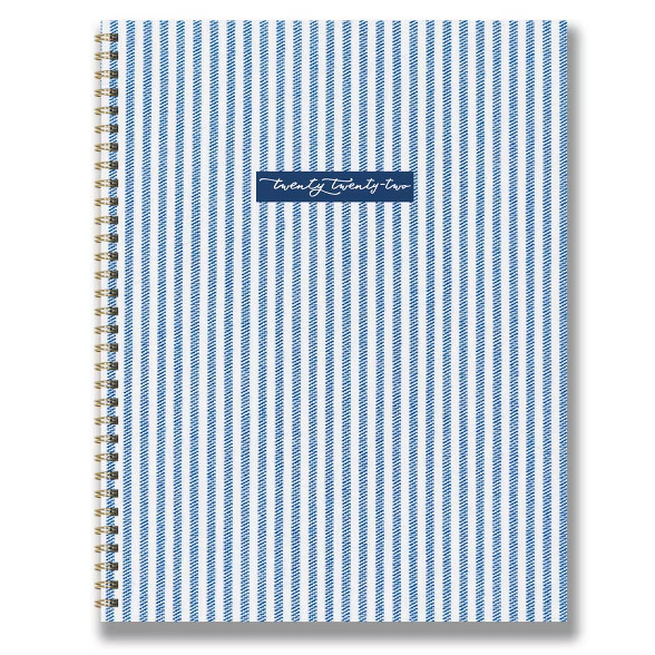 2022 Planner Weekly/Monthly Ticking Stripe Large - The Time Factory | Target