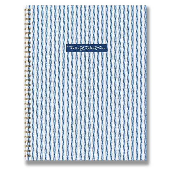2022 Planner Weekly/Monthly Ticking Stripe Large - The Time Factory | Target