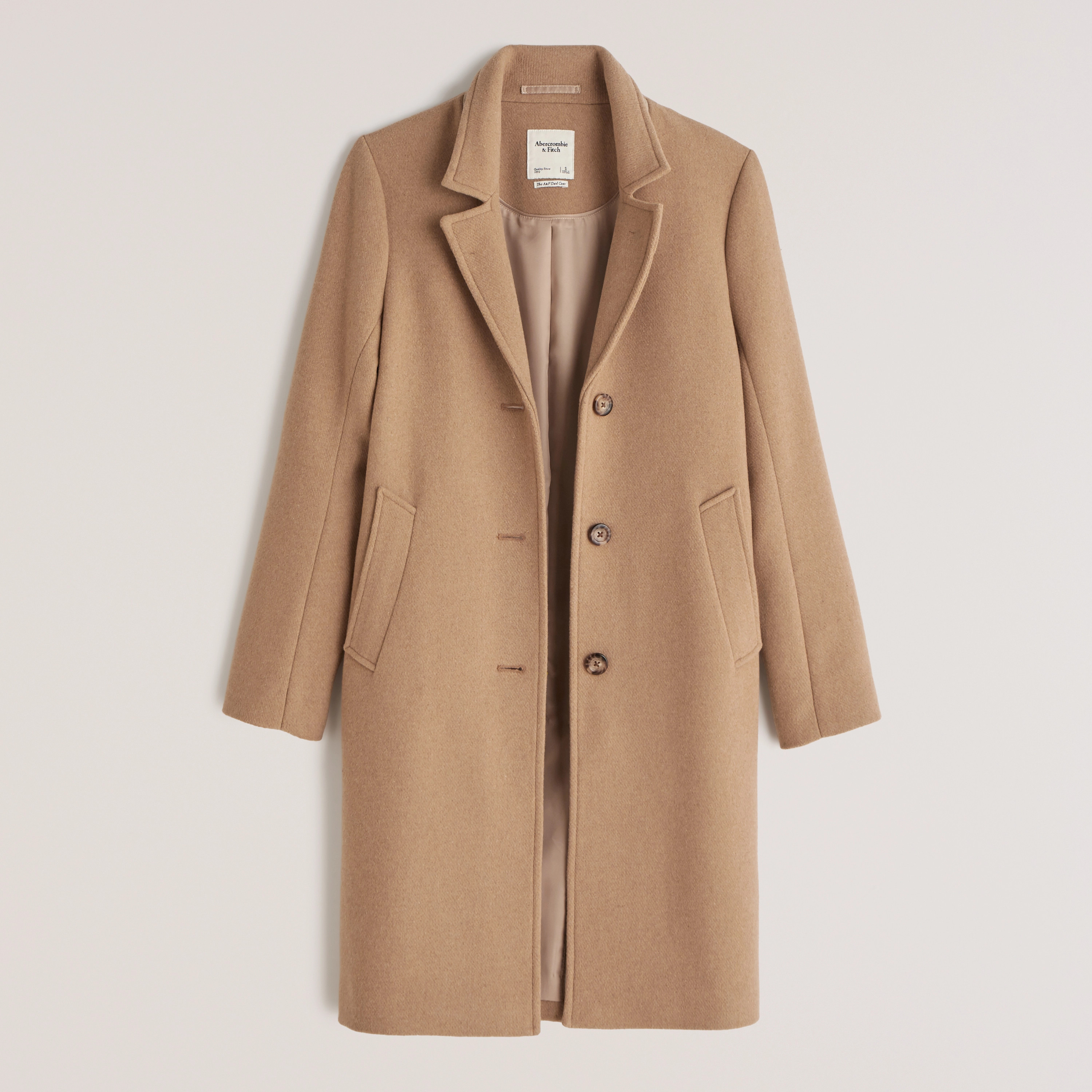 Wool-Blend Dad Coat | Abercrombie & Fitch (US)