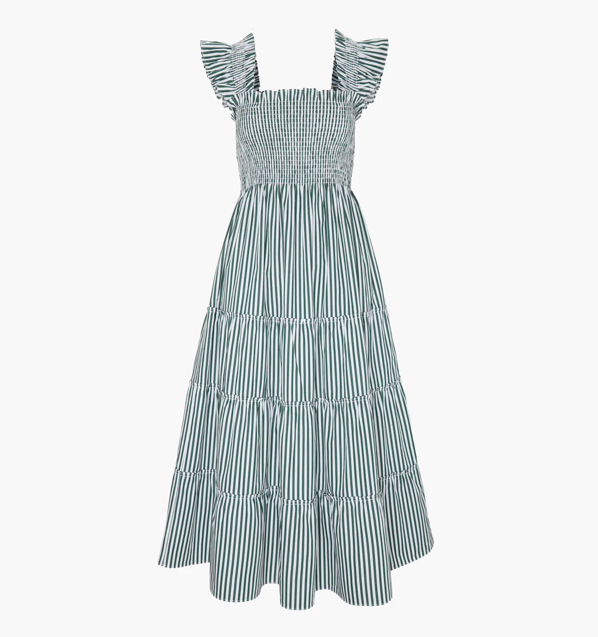 The Ellie Nap Dress | Green Stripe / XXXL | 100% Cotton | Hill House Home | Hill House Home US
