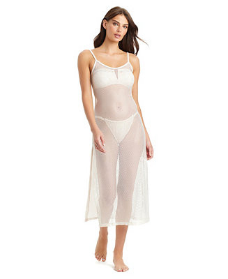 SanctuarySea Crochet Midi Slip Cover-Up Dress | Macy's