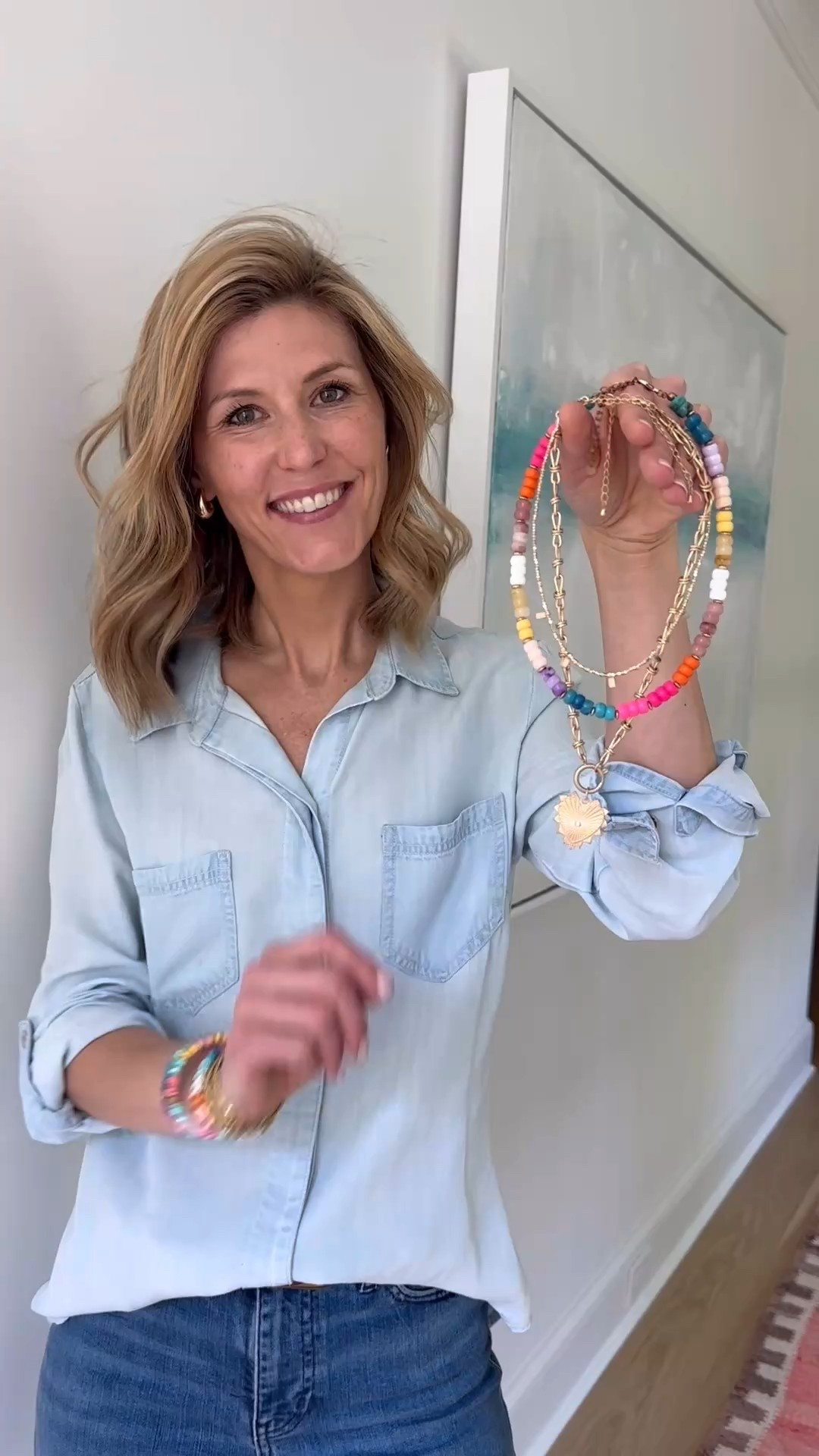 A chambray shirt is one of my go-to uniforms!!! Shop below for this shirt I’m wearing and some others that I love!