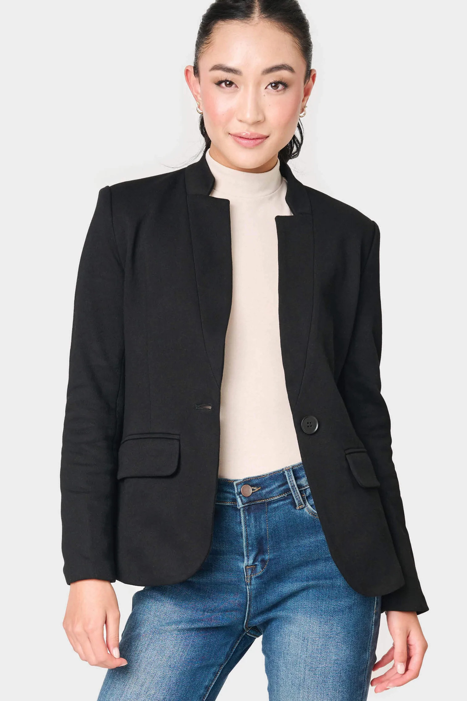 Notch Collar Blazer | Gibson