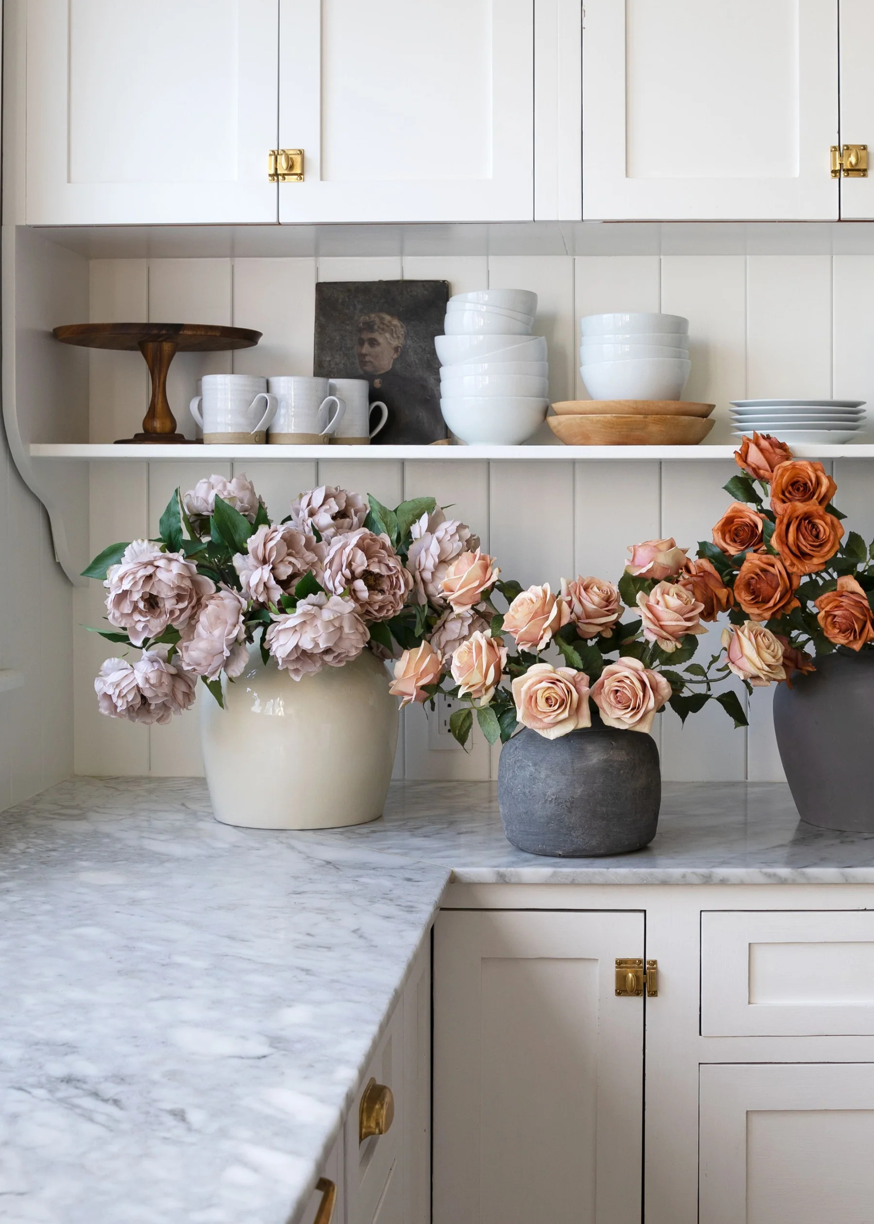 Taupe Mauve Peony Stem | Faux Wedding Flowers | Afloral | Afloral