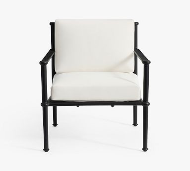 Ellis Metal Outdoor Lounge Chair with High Performance Cushion Covers | Pottery Barn (US)