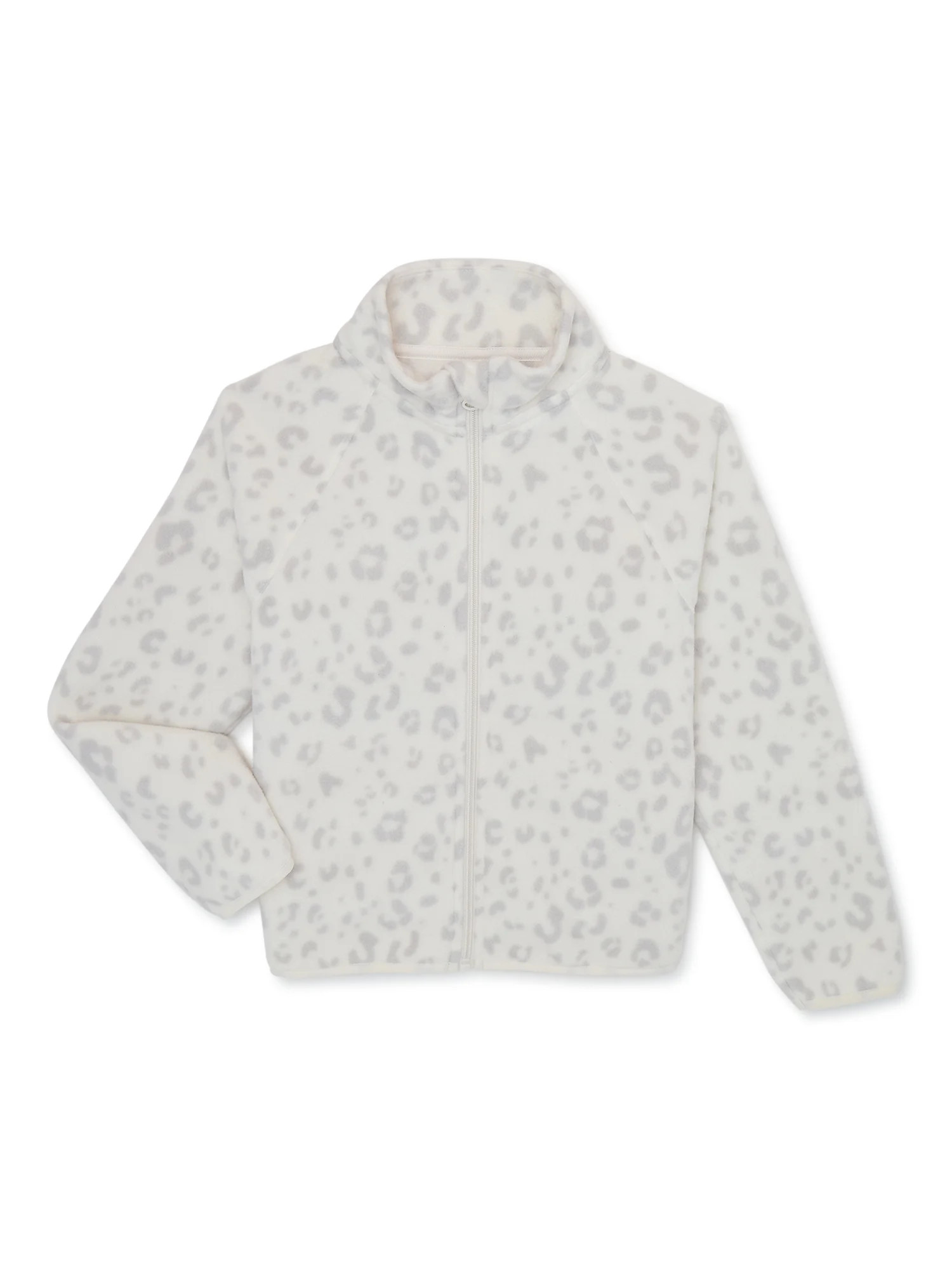 Wonder Nation Girls Fleece Full Zip Jacket, Sizes 4-16 Plus | Walmart (US)