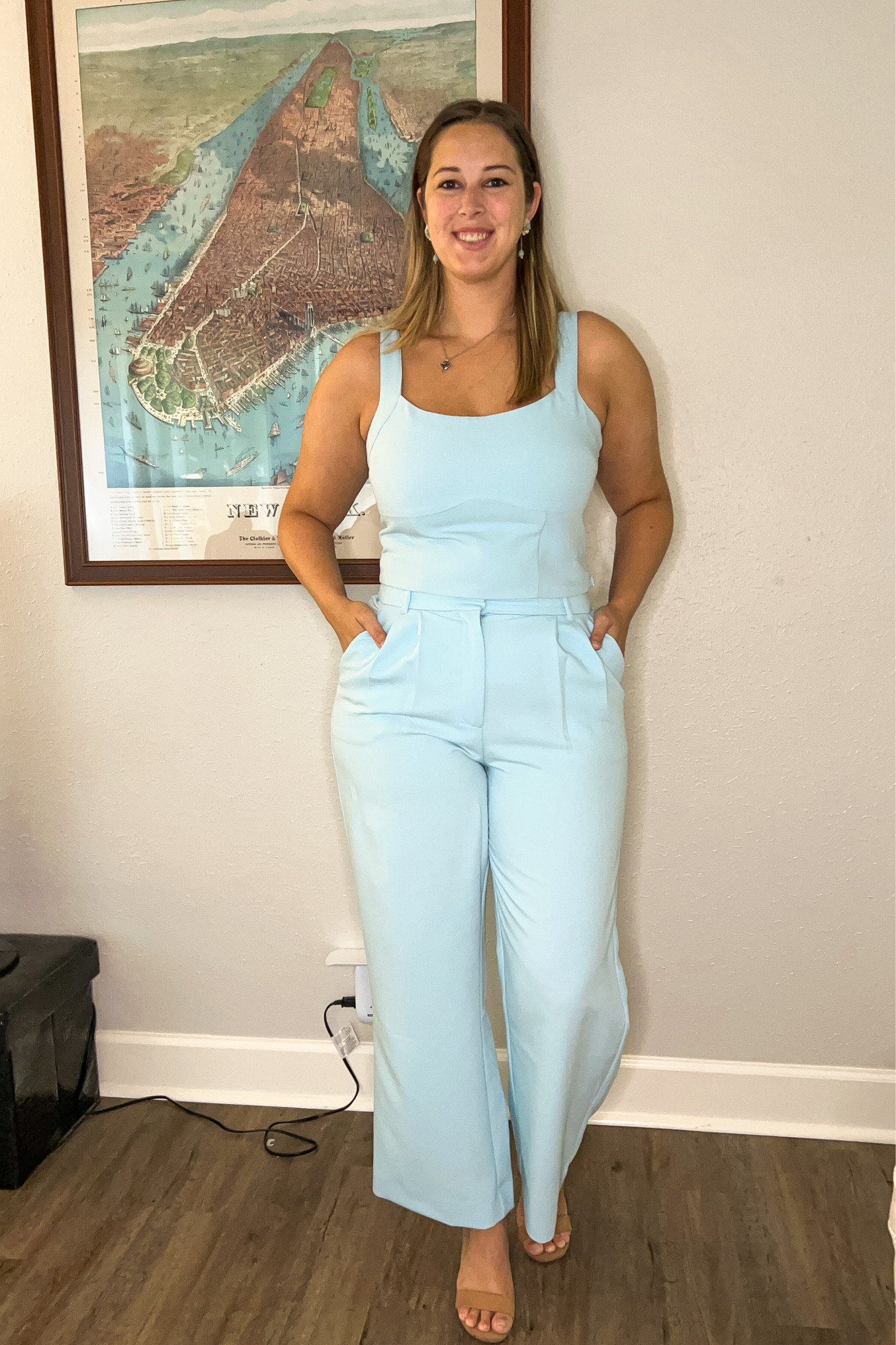 Abercrombie two piece tailored set (top - size large), pants (size 10) - works for a modern day Jasmine outfit paired with turquoise flower earrings from amazon 

Midsize, midsize outfit, size 10, ootd, Outfit inspo, Amazon finds, Disney parks Outfit, Disney bound,  under $50 outfit, affordable outfit, casual outfit, Disney princess, work outfit 

#LTKFind #LTKworkwear #LTKmidsize