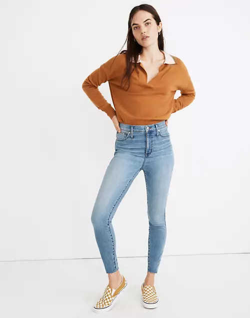 10" High-Rise Skinny Jeans in Highview Wash: Raw-Hem Edition | Madewell