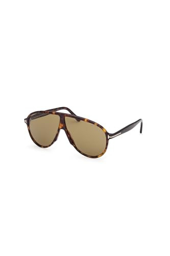 Tom Ford Vladimir FT1211 52N Sunglasses Men's Dark Havana/Green Pilot 65mm | Amazon (US)