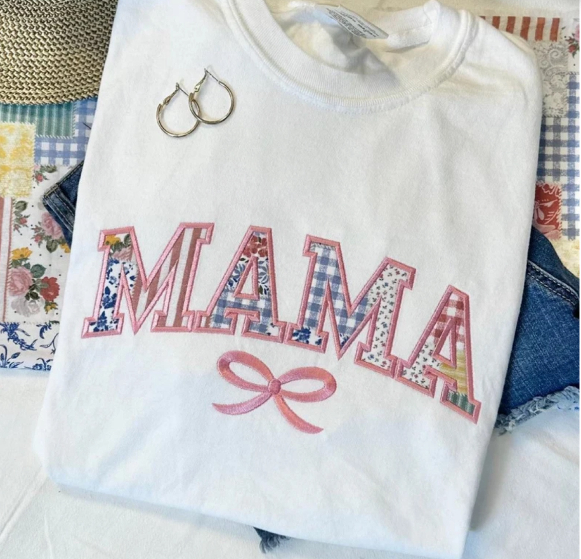 One word…OBSESSED!! So unique compared to the others I’ve seen, and only $28🤩🤩

#etsy #handmade #embroidery #mama #mom #tshirt #applique #bows

#LTKFamily #LTKStyleTip #LTKSaleAlert