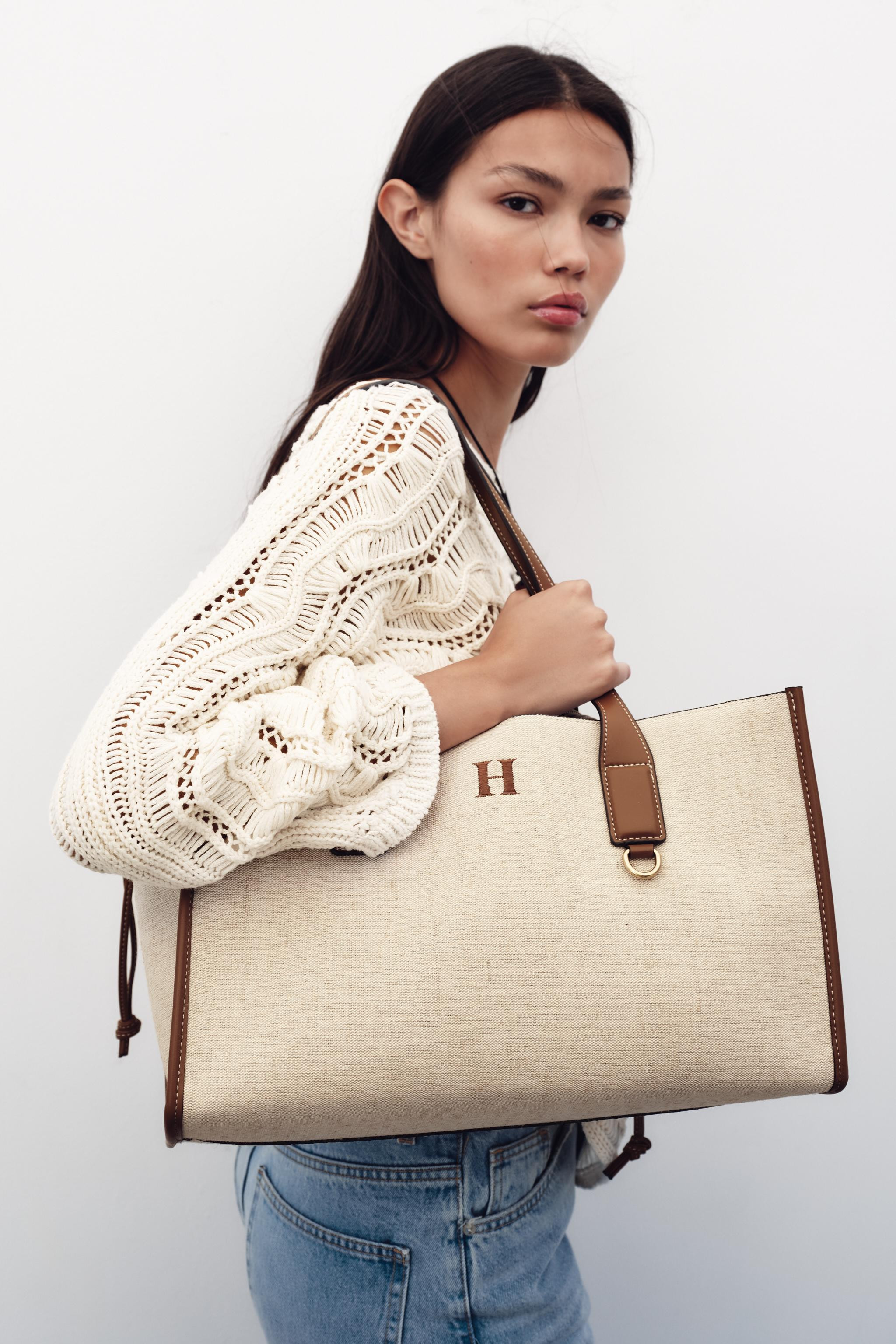 MAXI CANVAS TOTE BAG | Zara UK