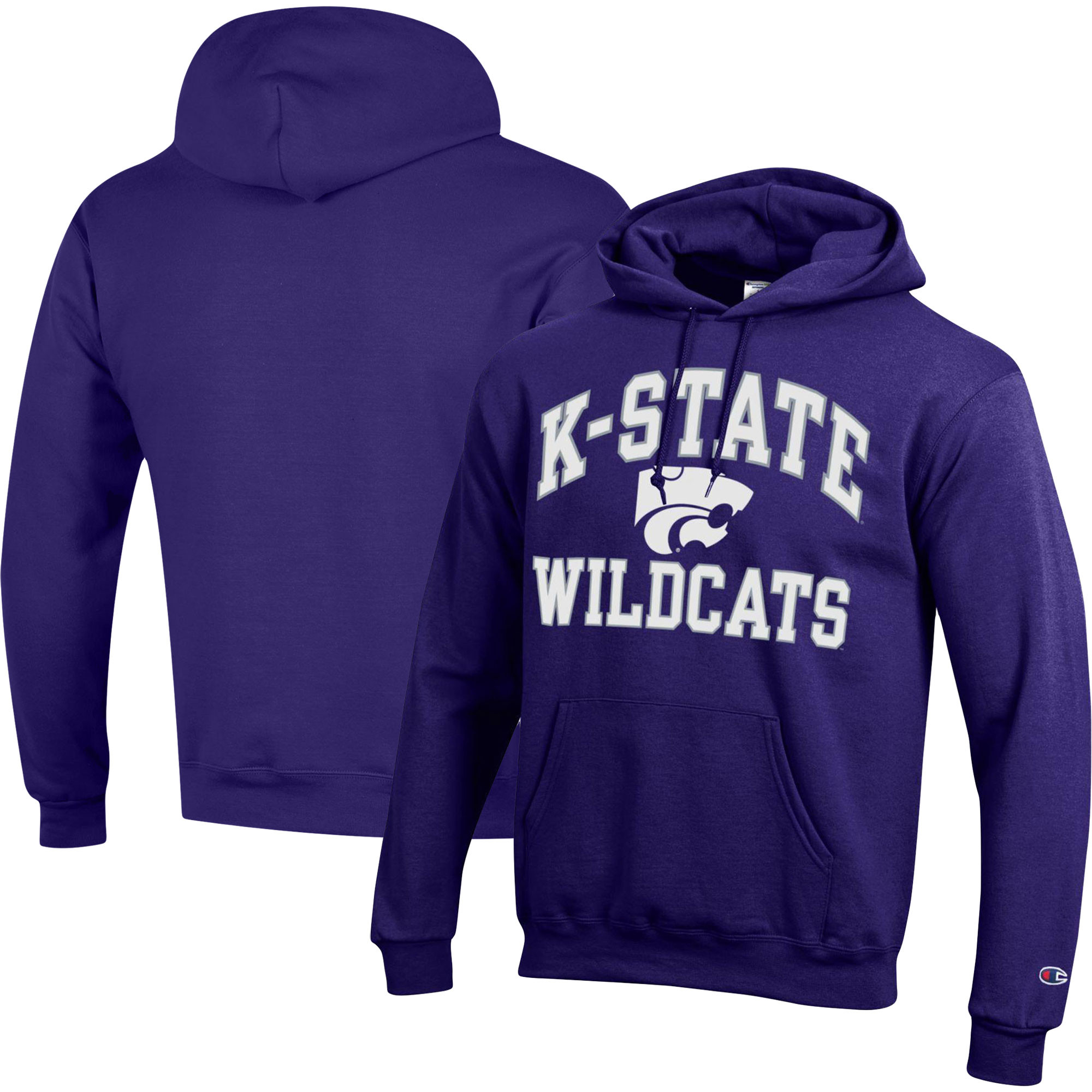 Men's Champion Purple Kansas State Wildcats High Motor Pullover Hoodie | Fanatics
