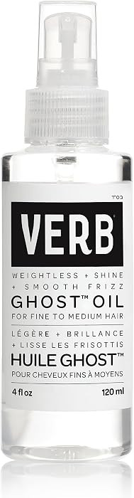 VERB Ghost Weightless Fine Hair Oil, 4 oz | For Styling + Heat Protection | Amazon (US)