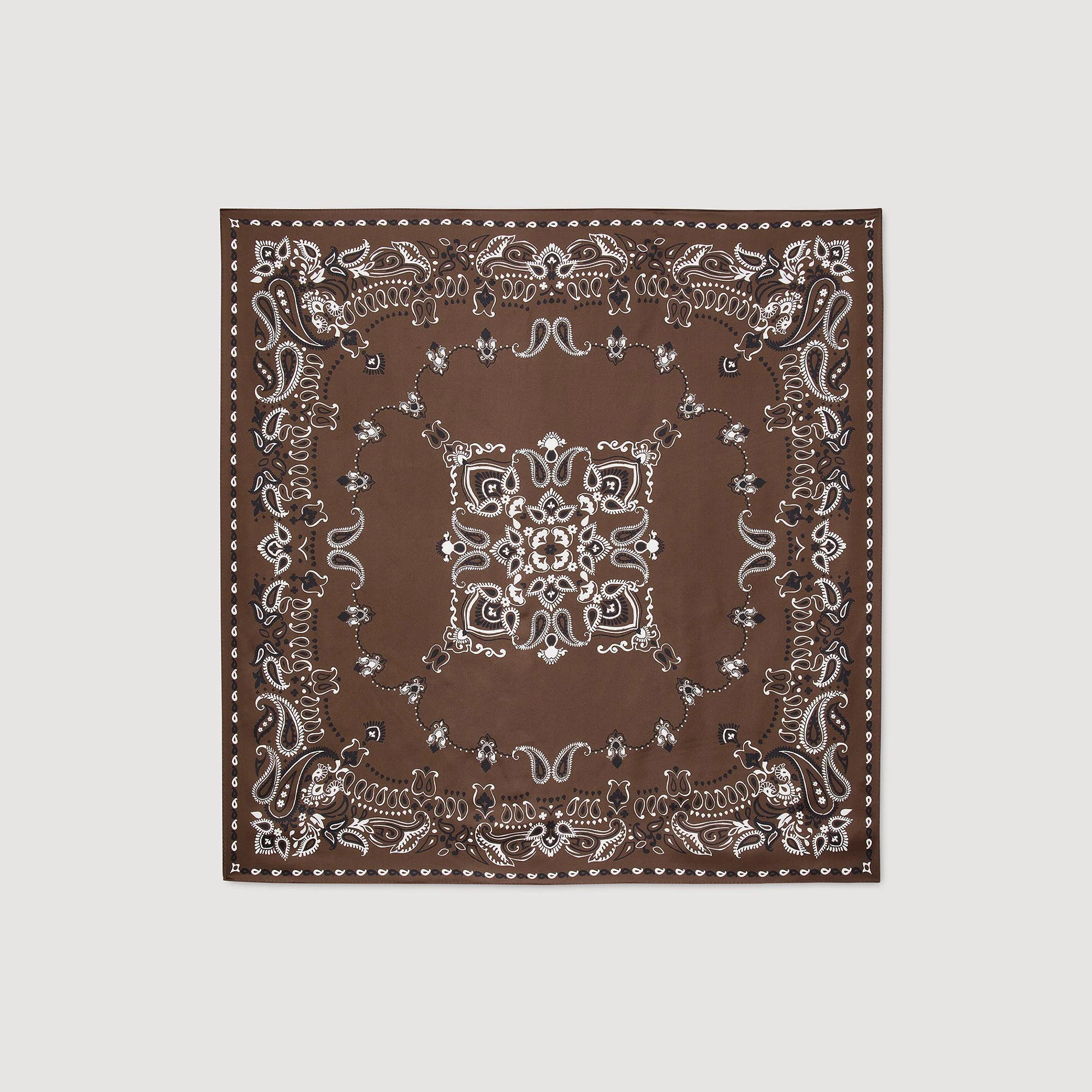 Silk bandana print scarf | Sandro US | Sandro-Paris US